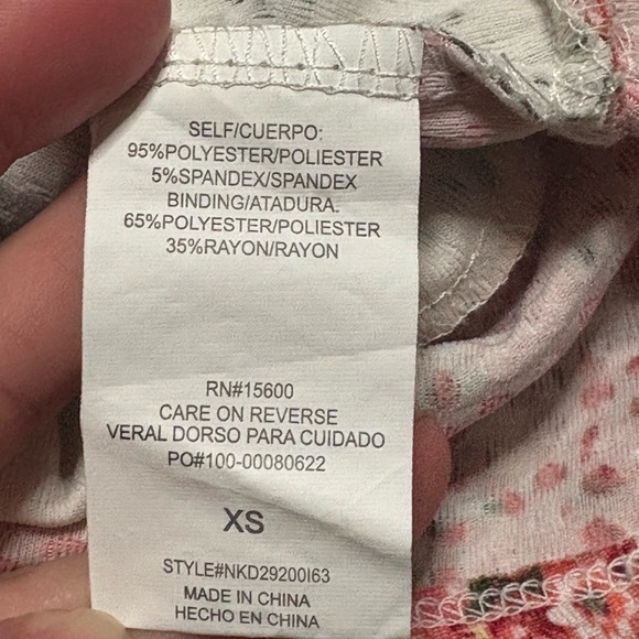 Rewind Floral Juniors A-Line Dress in Pink and White - Picture 7 of 10